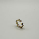 Diamante Clover Ring
