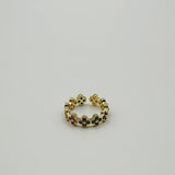 Diamante Clover Ring