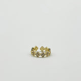 Diamante Clover Ring