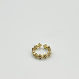 Diamante Clover Ring