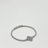 Clover Diamante Bracelet In Silver - Gift Boxed