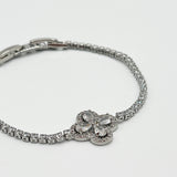 Clover Diamante Bracelet In Silver - Gift Boxed