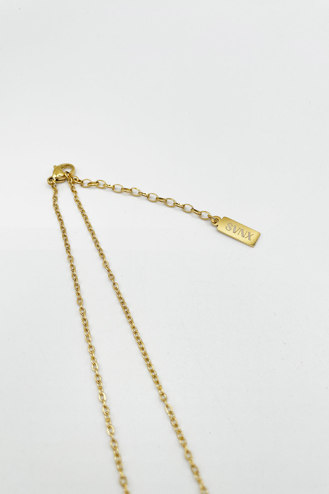 Mini Clover Necklace & Hoop Earrings in Gold with Gift Box - svnx