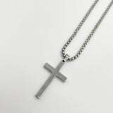 Cross Pendant Necklace in Silver