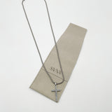 Cross Pendant Necklace in Silver
