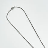 Seashell Square Pendant Necklace in Silver