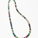 Multicolour Tennis Necklace - Gift Boxed