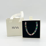 Multicolour Tennis Necklace - Gift Boxed