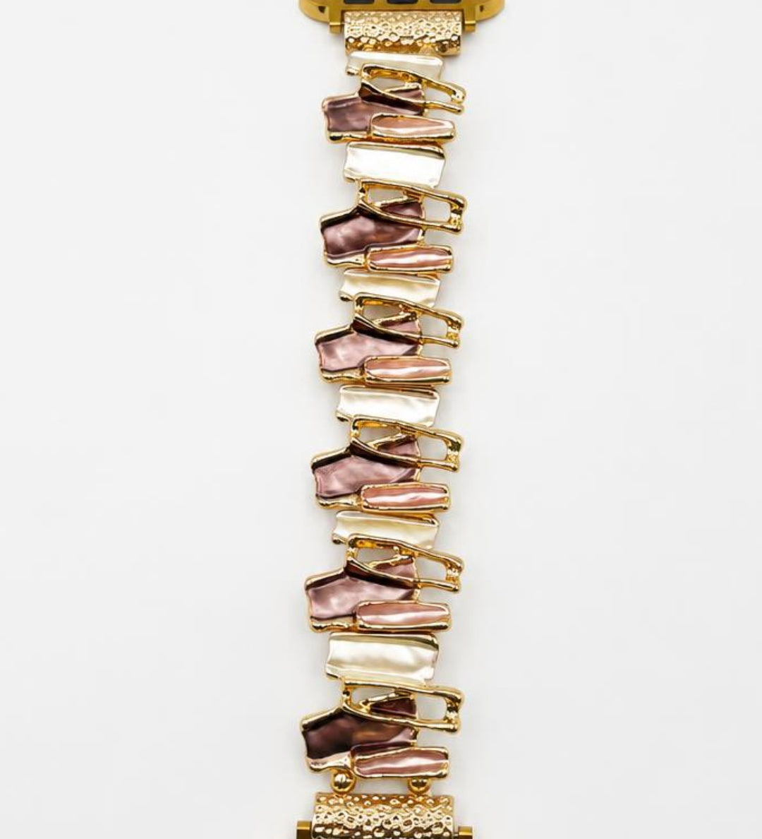 Apple Watch Strap in Abstract Pattern in Gold