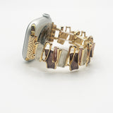 Apple Watch Strap in Abstract Pattern in Gold