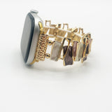 Apple Watch Strap in Abstract Pattern in Gold