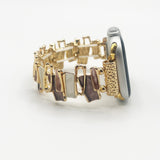 Apple Watch Strap in Abstract Pattern in Gold