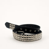 Black Silver Studded Belt