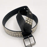 Black Silver Studded Belt