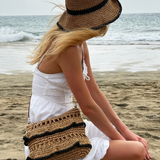 Straw Summer Bucket Hat With Foldable Brim