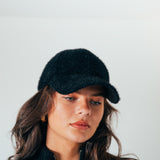 Soft Textured Cap In Black