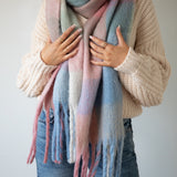 Light Check Scarf & Beanie Set
