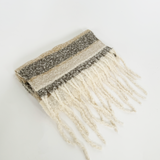 Soft Neutral Striped Scarf