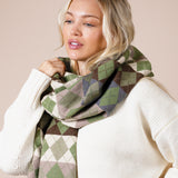 Diamond Checked Scarf
