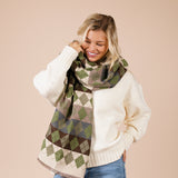 Diamond Checked Scarf