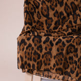 Scarf In Brown Leopard
