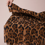 Scarf In Brown Leopard