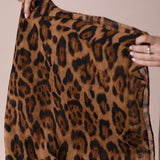 Scarf In Brown Leopard
