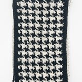 Houndstooth and Herringbone Double Sided Scarf