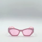 Angular Framed Sunglasses in Pink