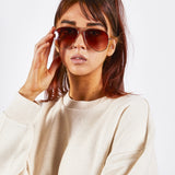 Classic Pilot Gold Aviator Sunglasses - svnx
