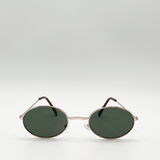 Retro Round Sunglasses in Gold