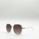 Plastic frame oversized sunglasses