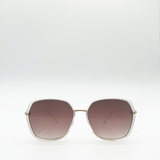 Plastic frame oversized sunglasses