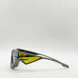 Racer Style Plastic Frame Sunglasses in Multi