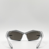 Racer Style Sunglasses in Silver