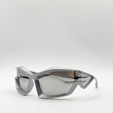 Racer Style Sunglasses in Silver