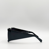 Oversized Square Sunglasses with Diamonte Detail