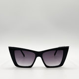 Oversized angular cateye sunglasses