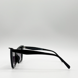 Oversized angular cateye sunglasses