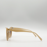 Oversized angular cateye sunglasses in Mocha - svnx