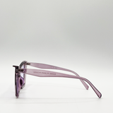 Oversized angular cateye sunglasses in Purple