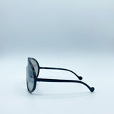 Wave Mask Sunglasses in Black