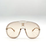 Wave Mask Sunglasses in Champagne