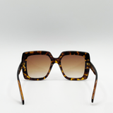 Oversized Square Frame in Brown Tortoiseshell