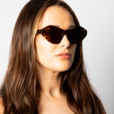 Angular Sunglasses in Tortoiseshell - svnx