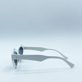 Angular Sunglasses in White