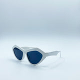 Angular Sunglasses in White