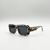 Oversized Rectangle Sunglasses in Animal Print