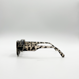 Oversized Rectangle Sunglasses in Animal Print