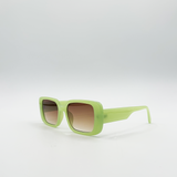 Oversized Rectangle Sunglasses in Green